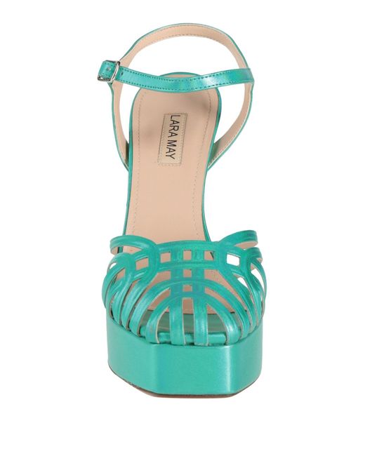 LARA MAY Green Sandale