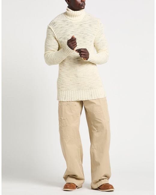 Messagerie White Turtleneck Wool for men