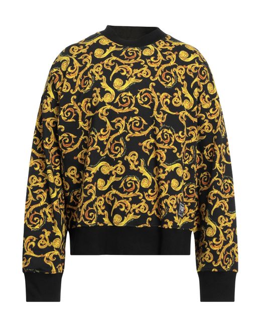 Versace Yellow Sweatshirt Cotton, Elastane for men