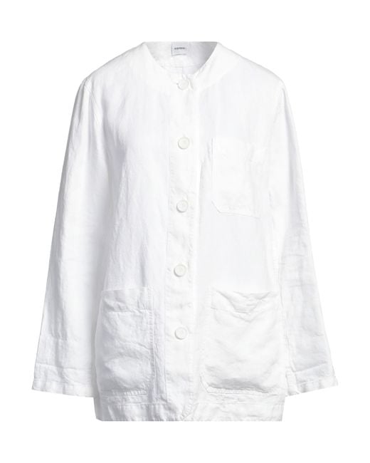 Aspesi White Jacket Linen