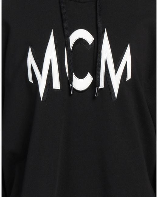 MCM Black Sweatshirt Cotton, Elastane