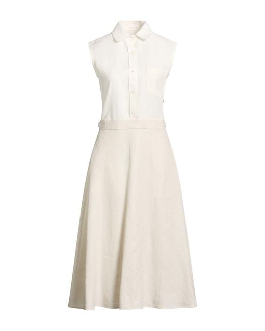Thom Browne White Midi Dress