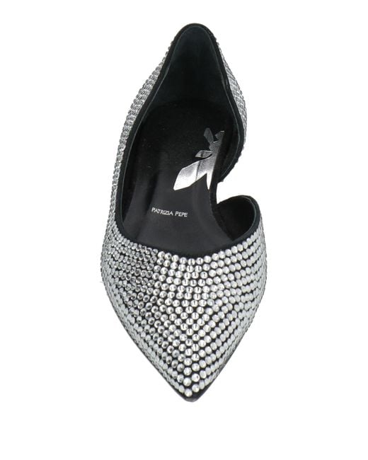 Patrizia Pepe Metallic Ballet Flats Leather