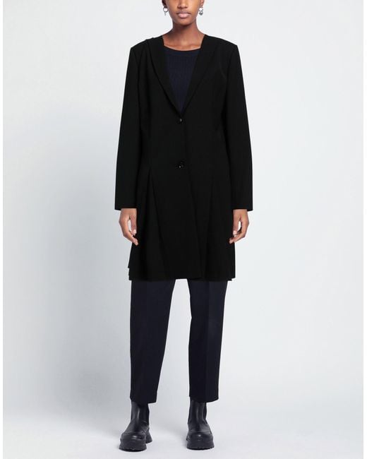 Trussardi Black Overcoat & Trench Coat