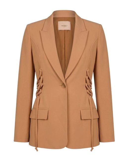 Twinset Brown Blazer