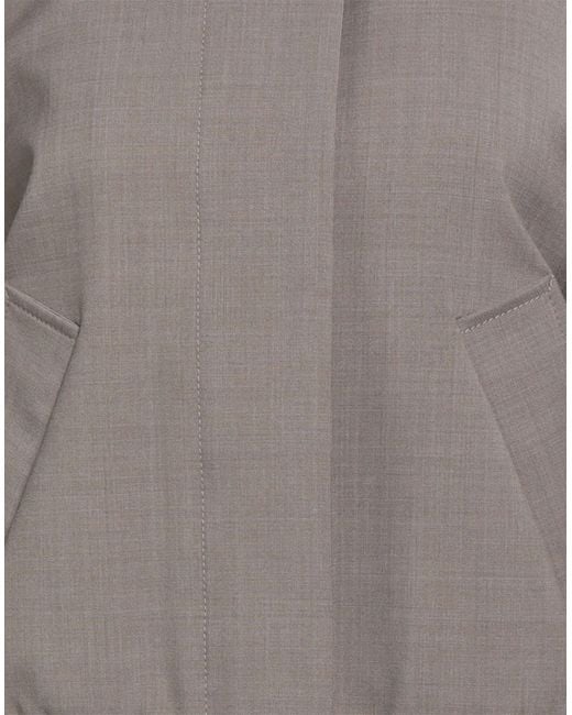 Sportmax Gray Taupe Jacket Virgin Wool, Polyester, Polyamide, Elastane