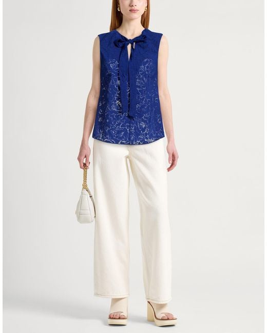 Ted Baker Blue Light Top Viscose, Polyamide