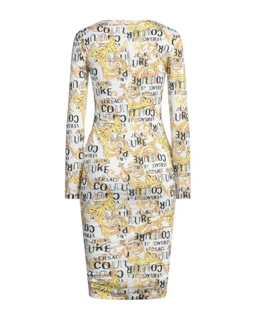 Versace Jeans Couture Metallic Midi Dress