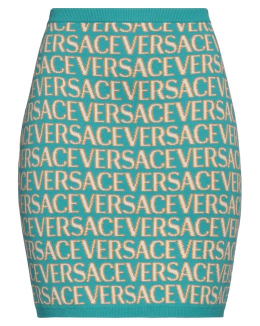 Versace Blue Mini Skirt