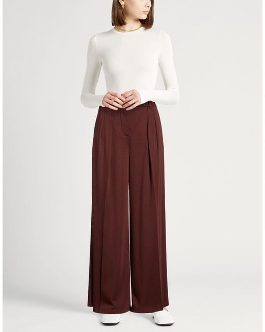 Max Mara Purple Pants Wool