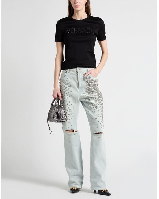 T-shirt Versace en coloris Black