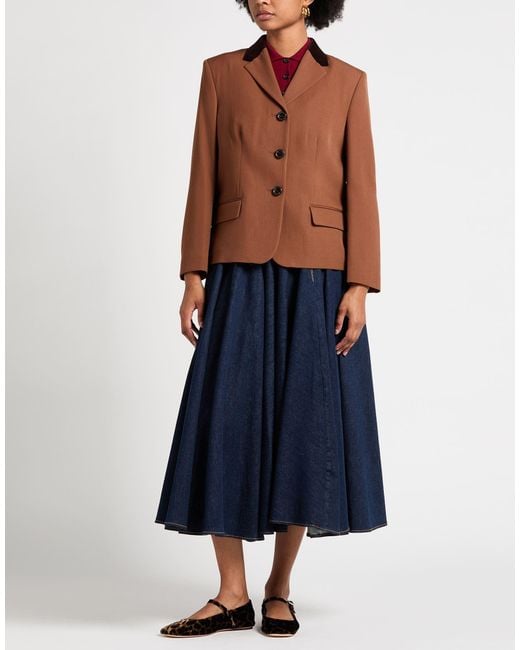 Marni Brown Blazer Virgin Wool