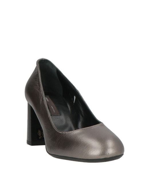 Frau Gray Pumps Leather