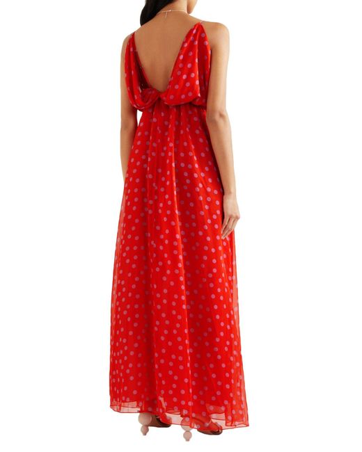 Eywasouls Malibu Red Maxi Dress