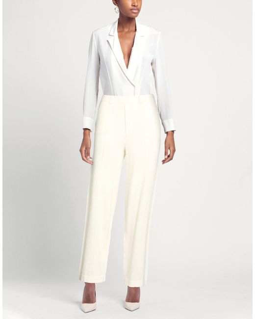 Not Shy White Trouser