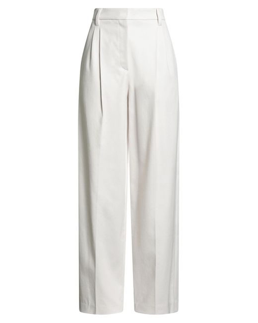 Brunello Cucinelli Women's White Pants Cotton, Elastane
