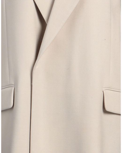 Barbara Bui Natural Coat Polyester, Wool, Elastane