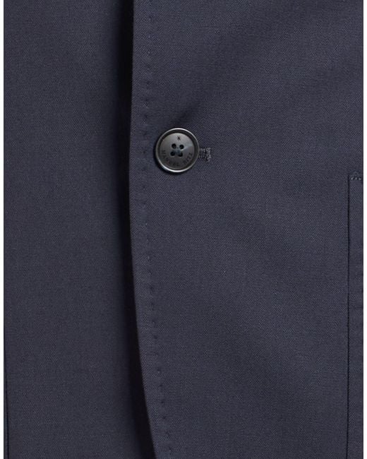 Manuel Ritz Blue Blazer Wool, Elastane for men