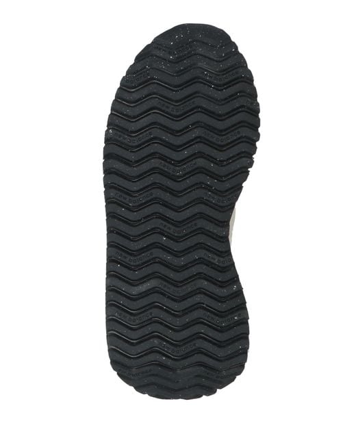 New Balance White Sneakers Textile Fibers, Leather