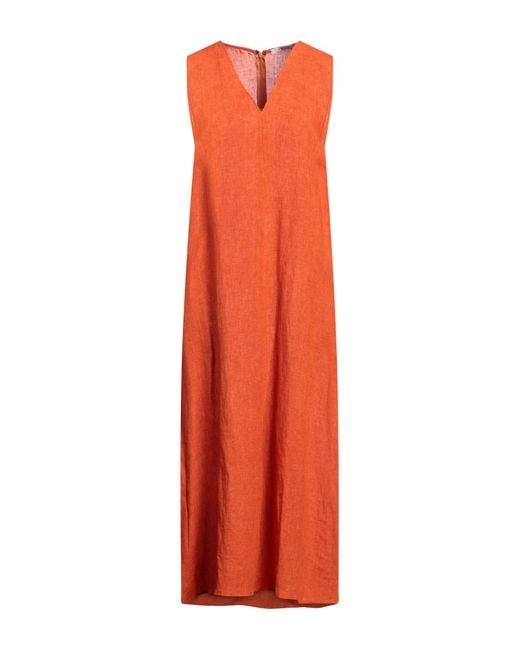 Maliparmi Orange Maxi Dress