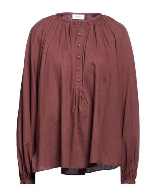 Ottod'Ame Brown Top Cotton, Tencel
