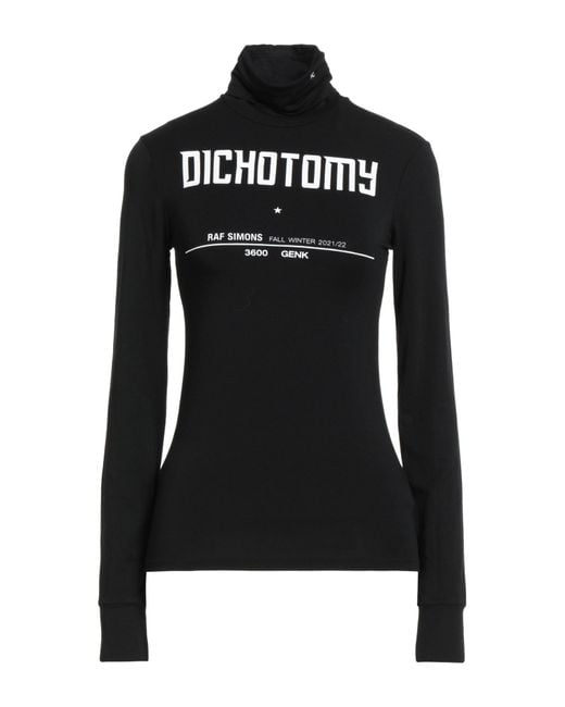 Raf Simons Black T-Shirt Modal, Elastane
