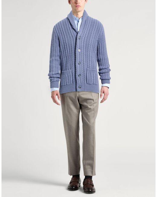 Fedeli Blue Cardigans for men