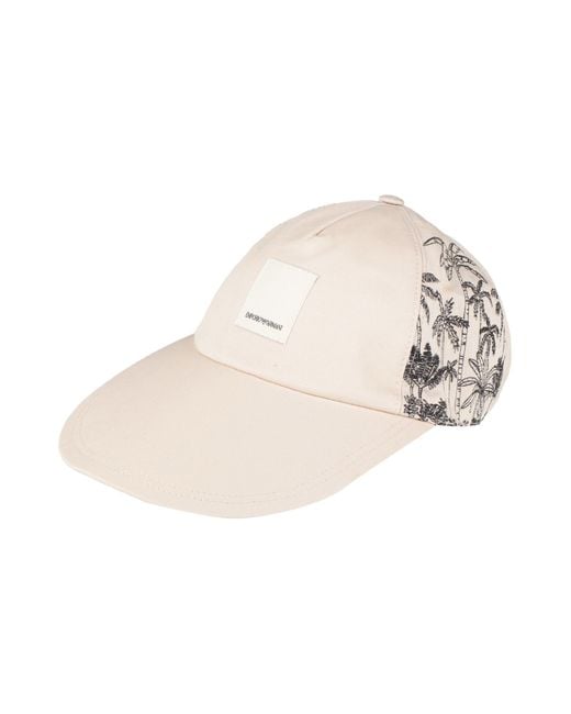 Emporio Armani White Hat Cotton for men