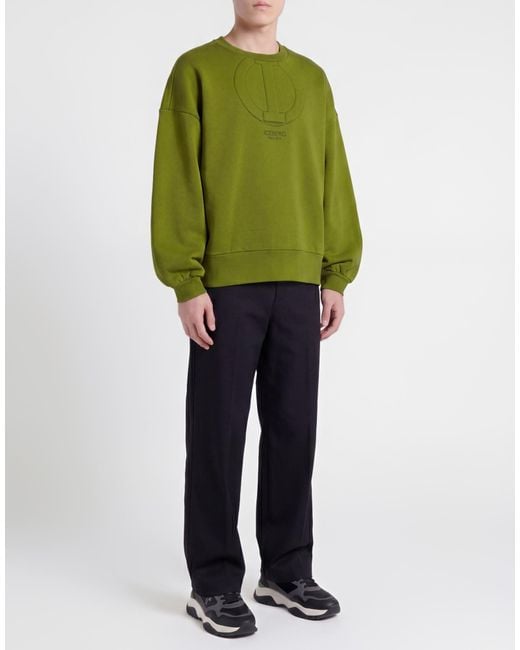 Iceberg Green Sweatshirt Cotton for men