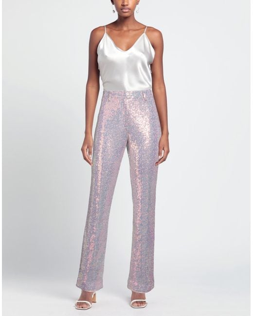 ROTATE BIRGER CHRISTENSEN Purple Pants