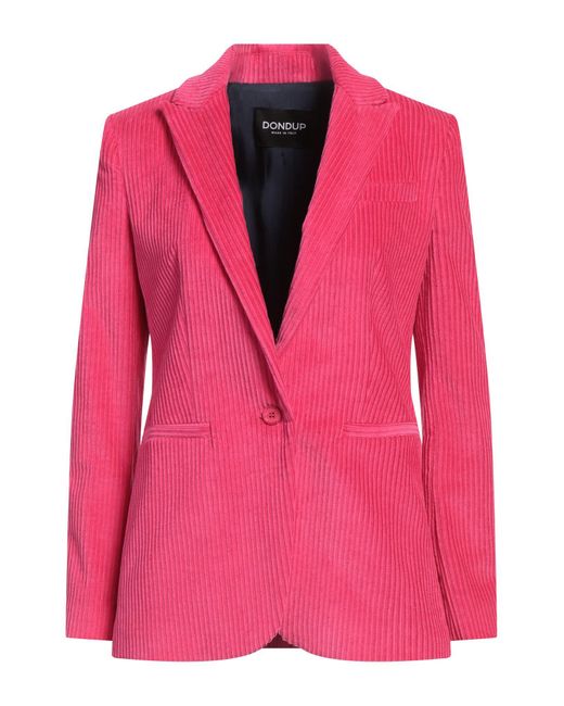 Dondup Pink Blazer Cotton, Elastane