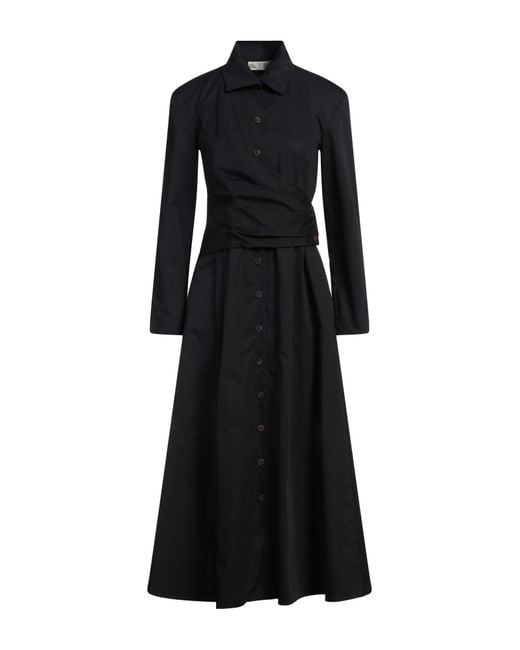 Tory Burch Black Midi-Kleid