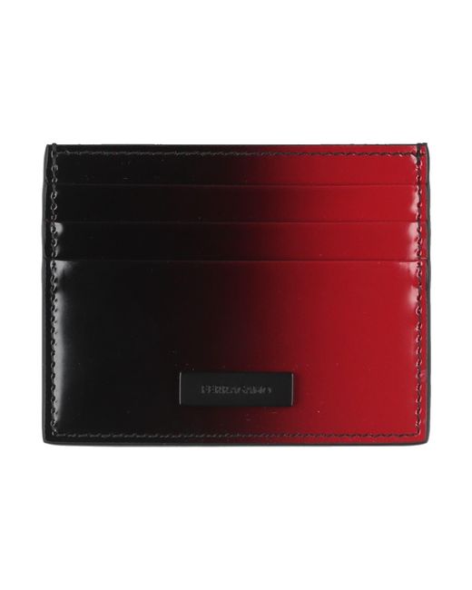Ferragamo Red Cardholder Calfskin for men