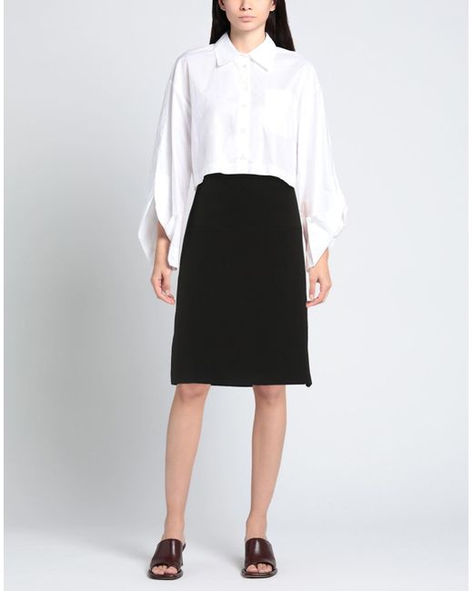 Trussardi Black Midi Skirt