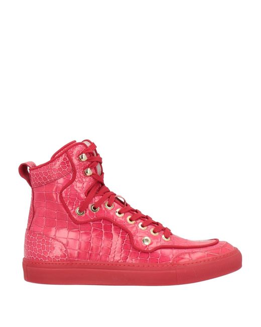 Casadei Pink Coral Sneakers Leather for men