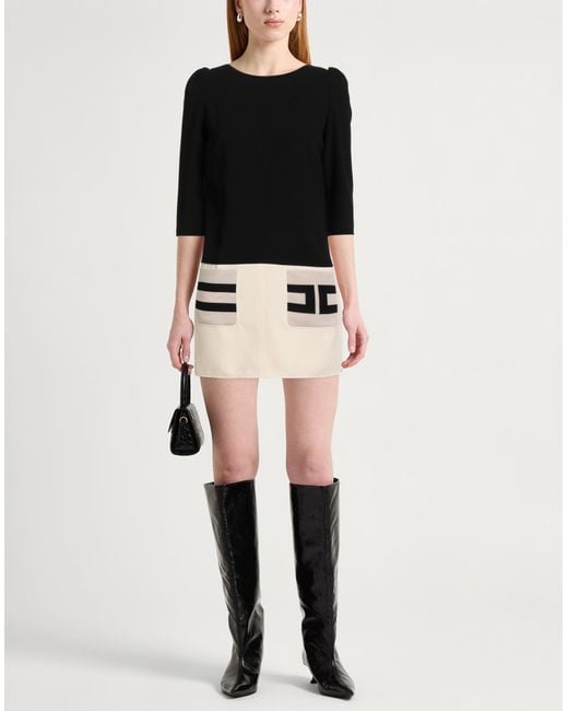 Vestito Corto di Elisabetta Franchi in Black
