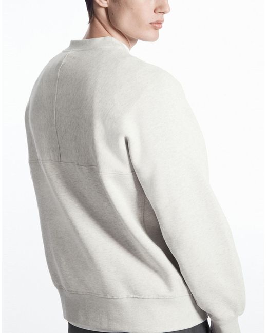 COS White Paneled Sweatshirt for men