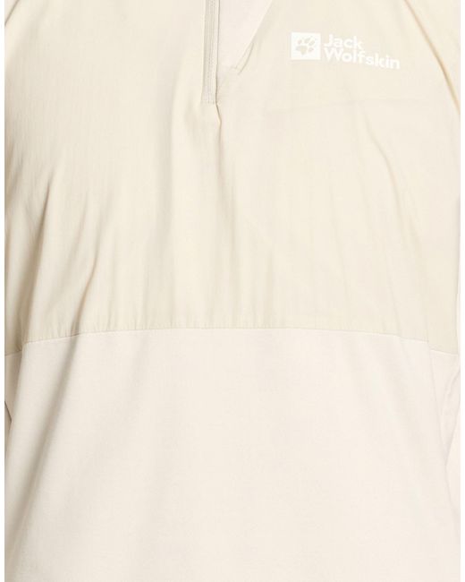 Jack Wolfskin Natural Sweatshirt Recycled Polyester, Elastane for men