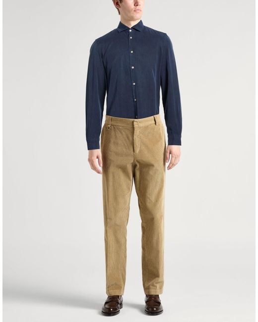 Boglioli Blue Shirt Lyocell for men