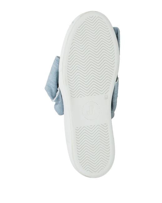 Joshua Sanders Blue Sneakers Textile Fibers