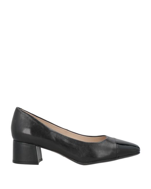 Caprice Gray Pumps Leather