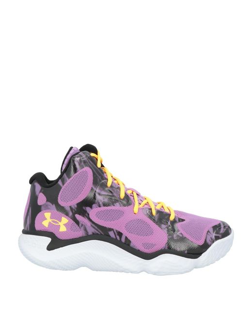UNDER ARMOUR CURRY Purple Mauve Sneakers Textile Fibers, Synthetic Material for men
