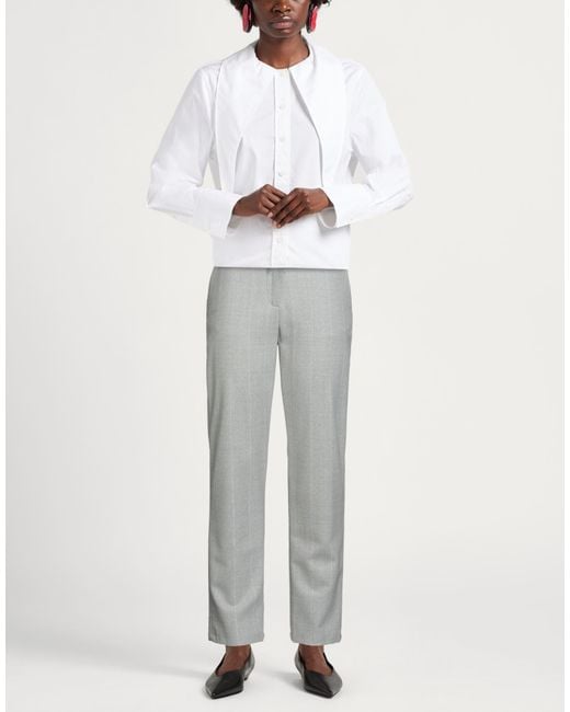 Eleventy Gray Light Pants Wool, Elastane