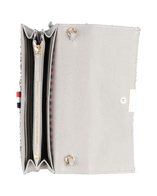 Thom Browne Gray Crossbody Wallets