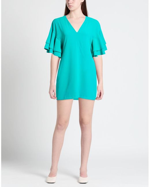 Angela Davis Blue Mini-Kleid