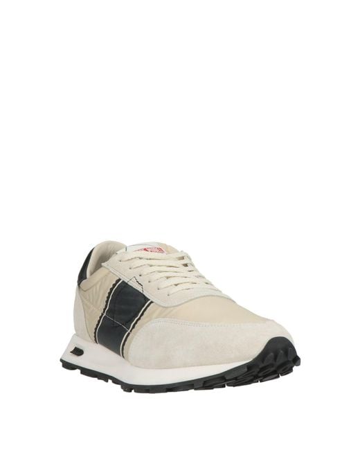 Philippe Model White Sneakers Leather, Textile Fibers