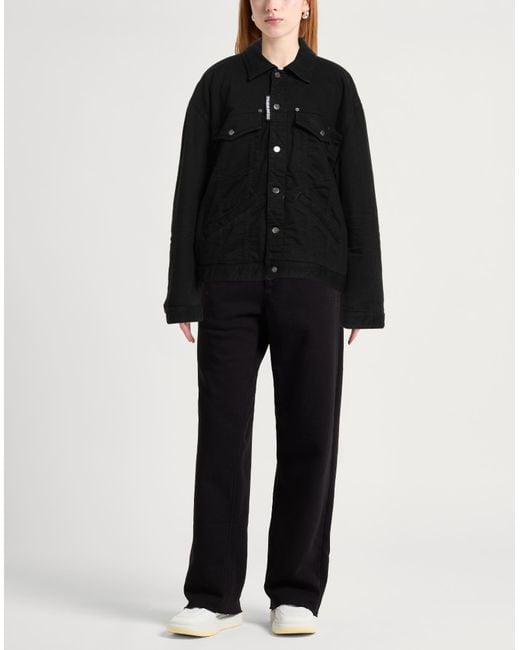 DSquared² Black Denim Outerwear Cotton, Elastane