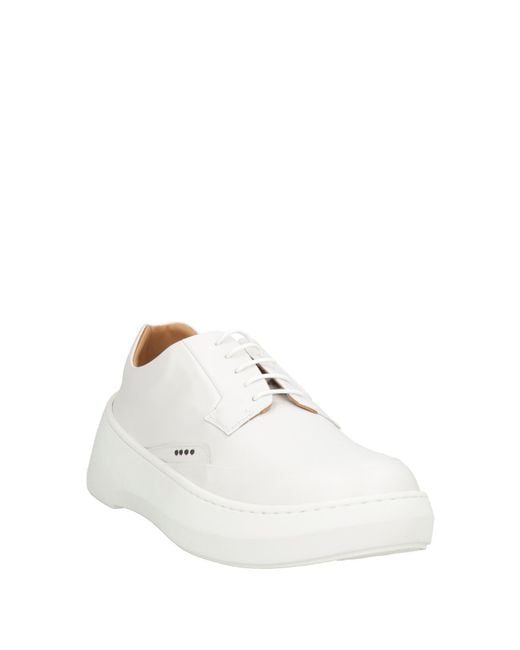 Hevò White Lace-Up Shoes for men