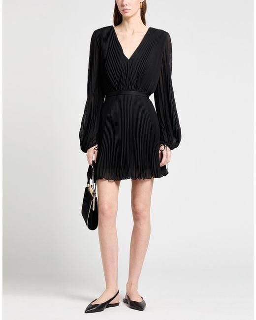 Max Mara Black Mini Dress Polyester