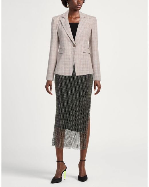Patrizia Pepe Natural Blazer Polyester, Viscose, Elastane